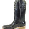 Men Boots Ostrich Black